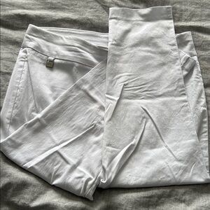 ☀️ Rafaella Comfort Stretch White Capris